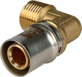 Угольник-переходник латунь STOUT 20xR 1/2"