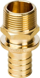 Переходник с наружной резьбой латунь STOUT 25xR 3/4"