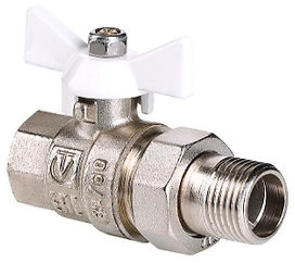Кран шаровой латунь никелированный VALTEC BASE VT.227 1/2"