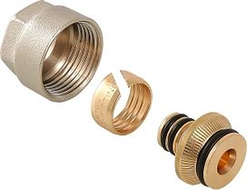 Фитинг латунь никелированная VALTEC 3/4" x 20 мм