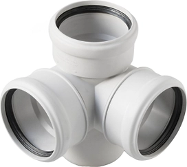 Крестовина полипропиленовая Polytron Stilte Plus 110 мм 87,5 градусов