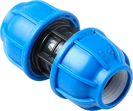 Муфта компрессионная, полипропилен 25, для полиэтиленовых труб, RTP