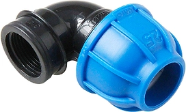 Отвод компрес., полипропилен внутренняя резьба 32х1" для полиэтилен. труб, RTP