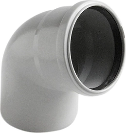 Отвод ВК ПП 110х87, серый, RTP