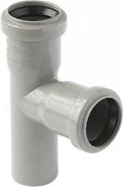 Тройник ВК ПП 40/40х87, серый, RTP
