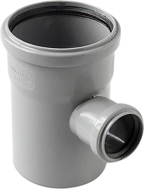 Тройник ВК ПП 110/50х87, серый, RTP