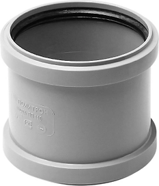 Муфта соединительная (с перегородкой) ВК ПП 110, серый, RTP