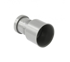 Переход с чугуна на пластик в комплекте с манжетой ВК ПП 50/75, серый, RTP