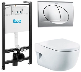 Комплект инсталляции с подвесным унитазом Roca Meridian 7.8931.0.411.0