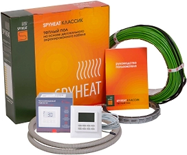 Комплект теплого пола кабельный SPYHEAT КЛАССИК SHD-15-1500 9,4-12,5 кв.м