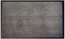 Коврик придверный Зартекс Комфорт 60х90 см ребристый черный