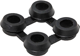 Соединитель для ячеистого коврика грязезащитный черный 16 мм