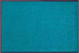 Коврик придверный 40х60 см ворсовый бирюзовый