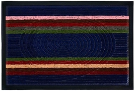 Коврик придверный Vortex Comfort 22384 ребристый синий 40х60 см