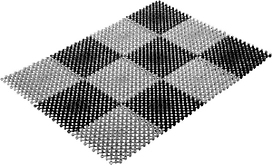 Коврик придверный Vortex Травка 56х42 см щетинистый серый