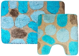 Комплект ковриков для ванной комнаты и туалета Dasch Лора 80х50 см ворсовый