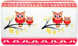 Коврик для ванной комнаты Sibo Etnika Совы 80х50 см текстильный многоцветный