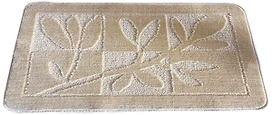 Коврик для ванной комнаты Dasch Дорофей Лавр 50х80 см ворсовый бежевый