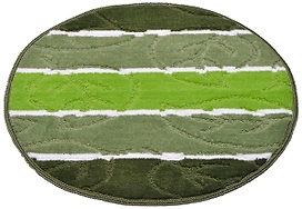 Коврик для ванной комнаты Dasch Дорофей Листопад 55x55 см ворсовый зеленый