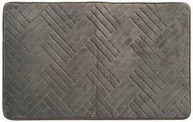 Коврик для ванной комнаты Dasch Fresh Паркет 50х80 см ворсовый серо-коричневый