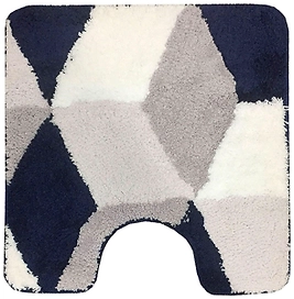 Коврик для туалета Dasch La Vita Орнелла 55х55 см ворсовый синий