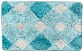 Коврик для ванной комнаты IDDIS Promo 50х80 см ворсовый бирюзовый