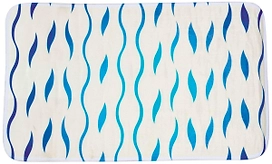 Коврик для ванной комнаты MSV SEVENTIES 75х45 см текстильный синий