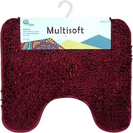 Коврик для туалета Sibo Multisoft 60х50 см ворсовой бордо