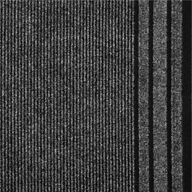 Дорожка ковровая Sintelon Стейз серая 120 см