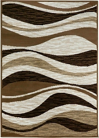 Ковер БелКа Лайла де Люкс 15802_10834 черно-бежевый 140x190 см