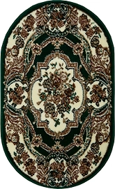 Ковер БелКа Лайла де Люкс 15318_10262 зеленый 60x100 см