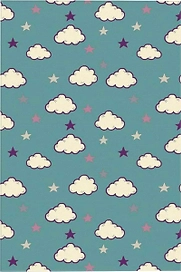 Ковер Moldabela Matrix 8640-15522 бирюзовый 120х170 см