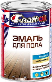 Эмаль для пола CraftOiI глянцевая красно-коричневая 0,8 кг