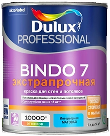 Краска интерьерная Dulux Bindo 7 матовая база BW 1 л