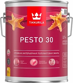 Эмаль интерьерная Tikkurila PESTO 30 база A, C 2,7 л