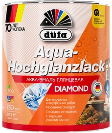 Эмаль универсальная dufa Aqua-Hochglanzlack белая 0,75 л