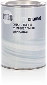 Эмаль универсальная Стандарт ПФ-115 глянцевая белая 0,8 кг