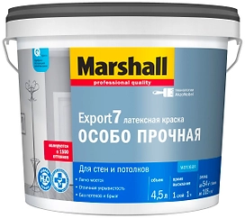 Краска интерьерная Marshall Export-7 матовая база BC 4,5 л