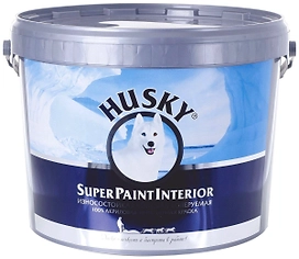 Краска интерьерная Декарт HUSKY Super Paint Interior матовая база C 9 л