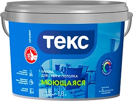 Краска интерьерная ТЕКС Профи гладкая глубокоматовая база D 1,8 л