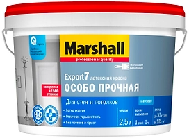 Краска интерьерная Marshall Export-7 матовая белая 2,5 л
