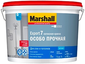 Краска интерьерная Marshall Export-7 матовая белая 9 л