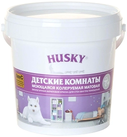 Краска интерьерная HUSKY матовая база C 0,9 л