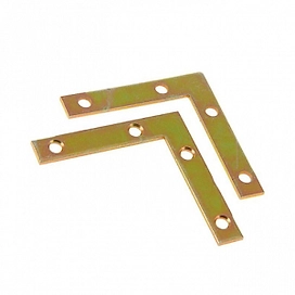 Уголок оконный плоский 60х60х10 мм желтый цинк