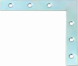 Уголок крепежный равносторонний kur LUX-TOOLS 100х100х15 мм оцинкованная сталь