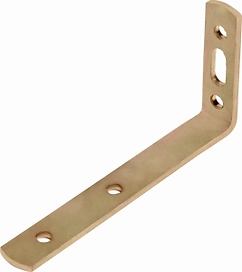 Уголок крепежный ассиметричный kuas LUX-TOOLS 120х55х17 мм оцинкованная сталь