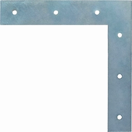 Уголок крепежный равносторонний kur LUX-TOOLS 160х160х30 мм оцинкованная сталь