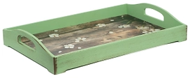 Поднос деревянный оливка 43x27x7 см