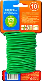 Подвязка GARDEN SHOW 9,5х19,5х3 см зеленая