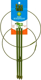 Опора круглая GARDEN SHOW сталь 20х40х20 см зеленая